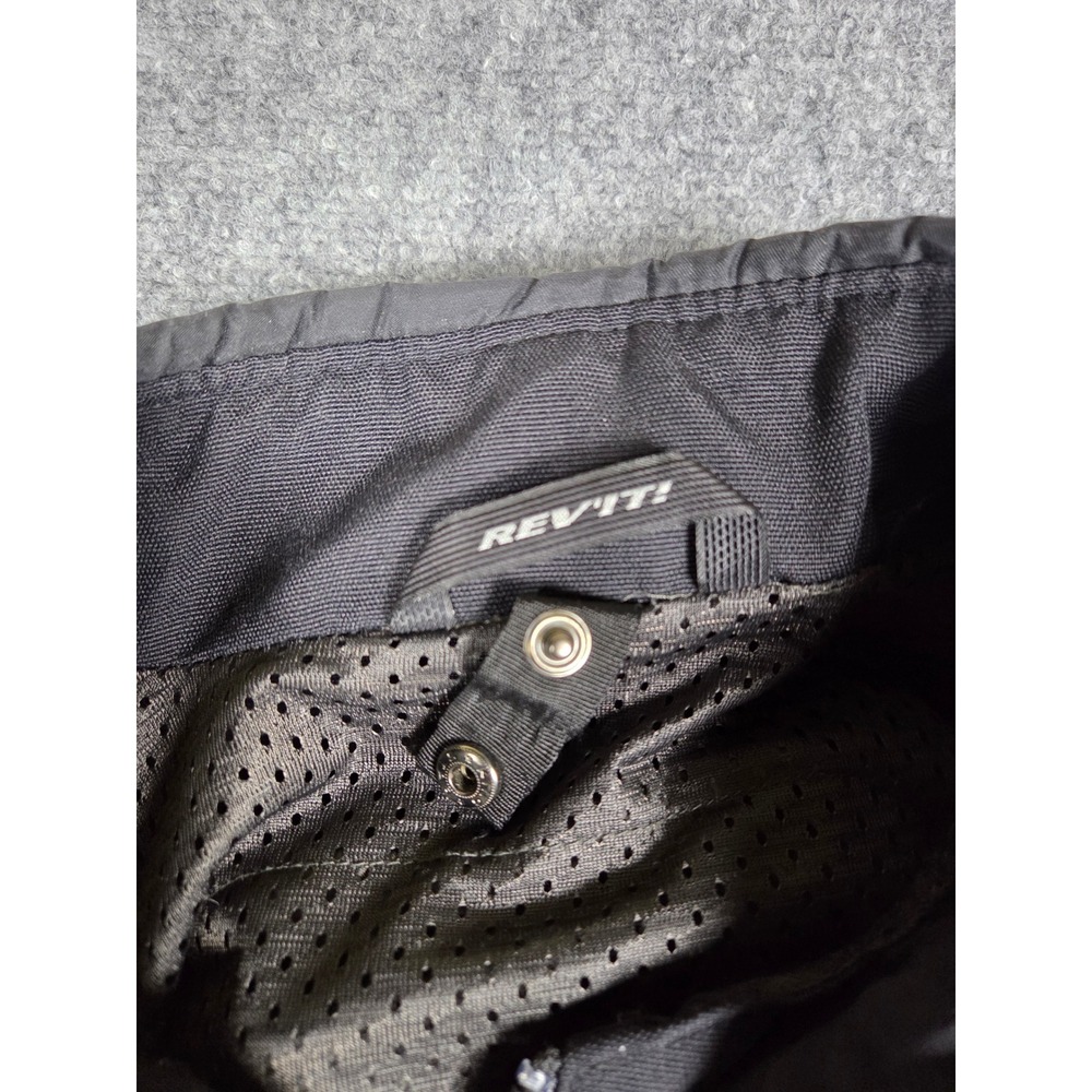 REV'IT! Motorcycle Jacket Men M Black Red Engineered Skin Textile Touring Coat - Picture 15 of 15